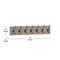 Flash Furniture Daly Wall Mounted 34in Weathered Brown Solid Pine Wood Storage Rack with 7 Hooks HGWA-SCR-7-WEATH-GG - alternate 8